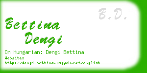 bettina dengi business card